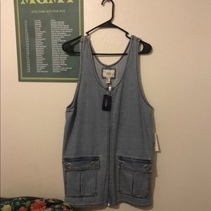 Forever21 zip dress edgy